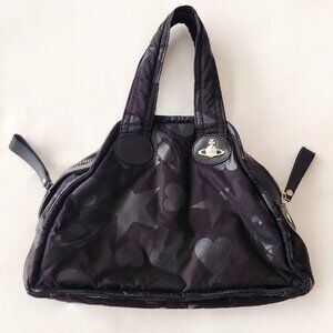 Vivienne Westwood Patterned Nylon Leather Bag Purse